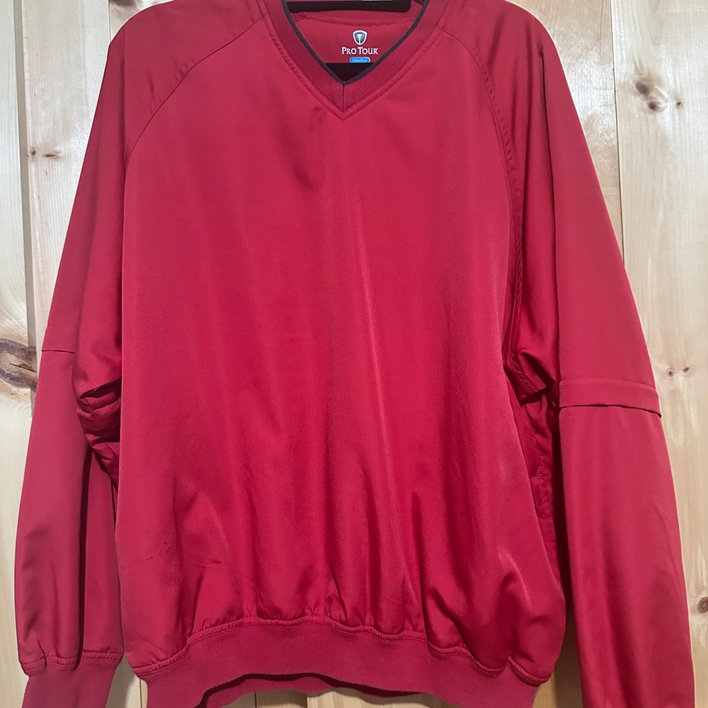 Pro Tour CoolPlay V-Neck Golf Windbreaker Pullover